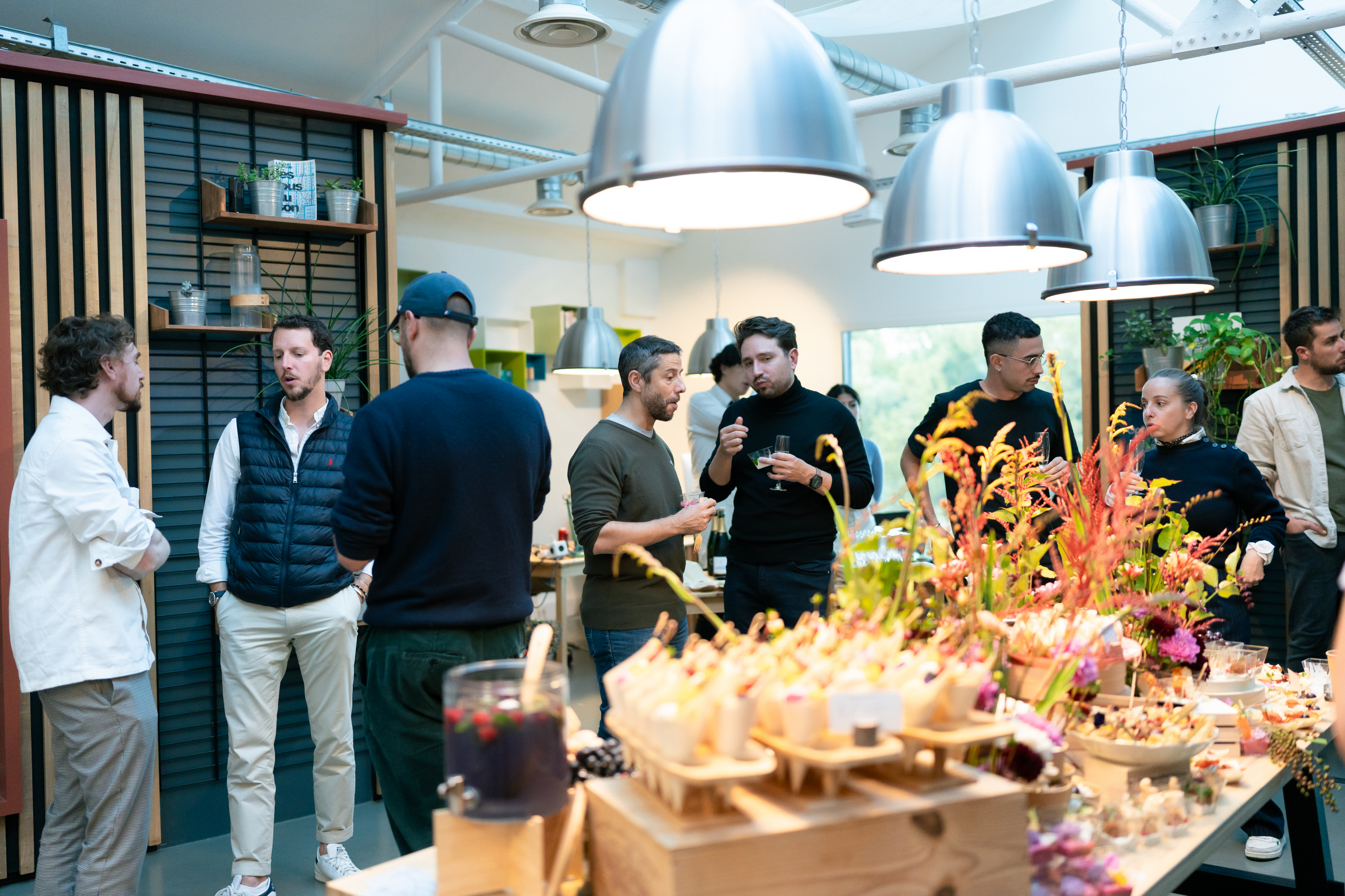 Photo petit dej d'équipe